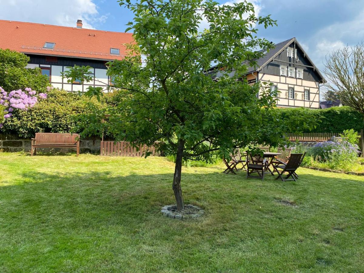 Urlaubsfreude Biedermann Haus Gluecksstein Ferienwohnung Smaragd Bad Schandau Exterior foto